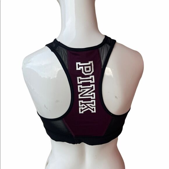 Victoria's Secret PINK Sports Bra Sz L Racerback D - Picture 2 of 7